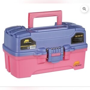 NEW Plano Two Tray Fishing Tackle Box - Model: 6202-92 - Pink/Periwinkle
